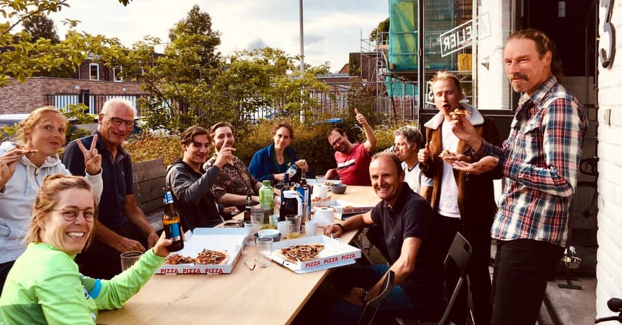 Team uitje fietskoeriers in Tilburg